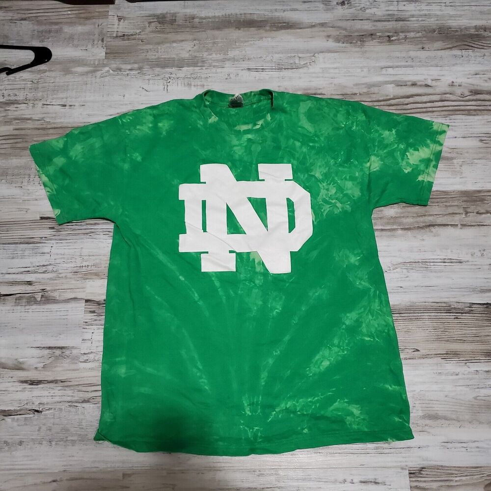 University Of Notre Dame Tide Tye Dye Men's Shirt XL Hand Dyed Fighting Irish